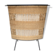 Vintage cocktail bar in wicker and metal - 1960