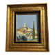 Provençal oil painting with knife - beautiful golden frame - 35 x 40 cm
