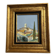 Provençal oil painting with knife - beautiful golden frame - 35 x 40 cm