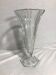 Pair of old moulded glass vases