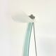 Vintage design floor lamp by Sothis with glass base and white glass shade