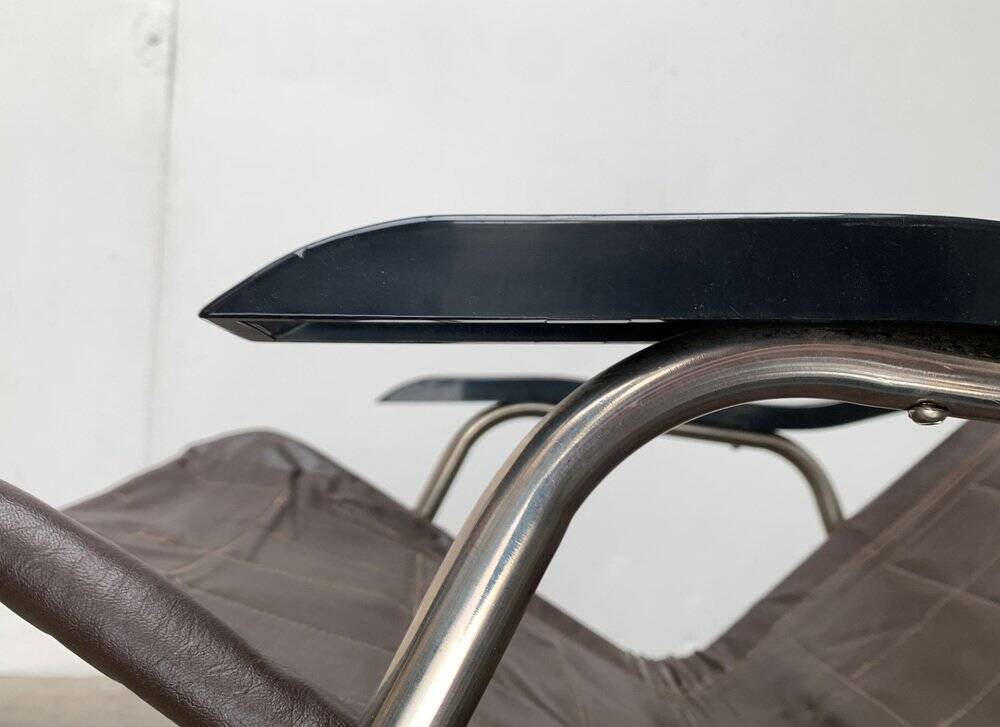 Mid-century Japanese space age folding rocking chair by Takeshi Nii, 1960s