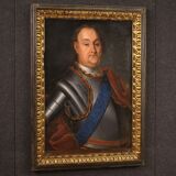 Portrait d’un homme en armure du 18ème siècle