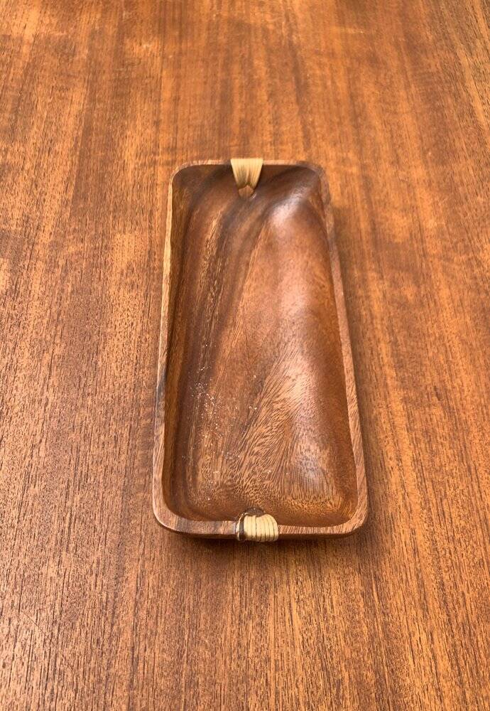 Teak bowl from the mid-century, 1960s.