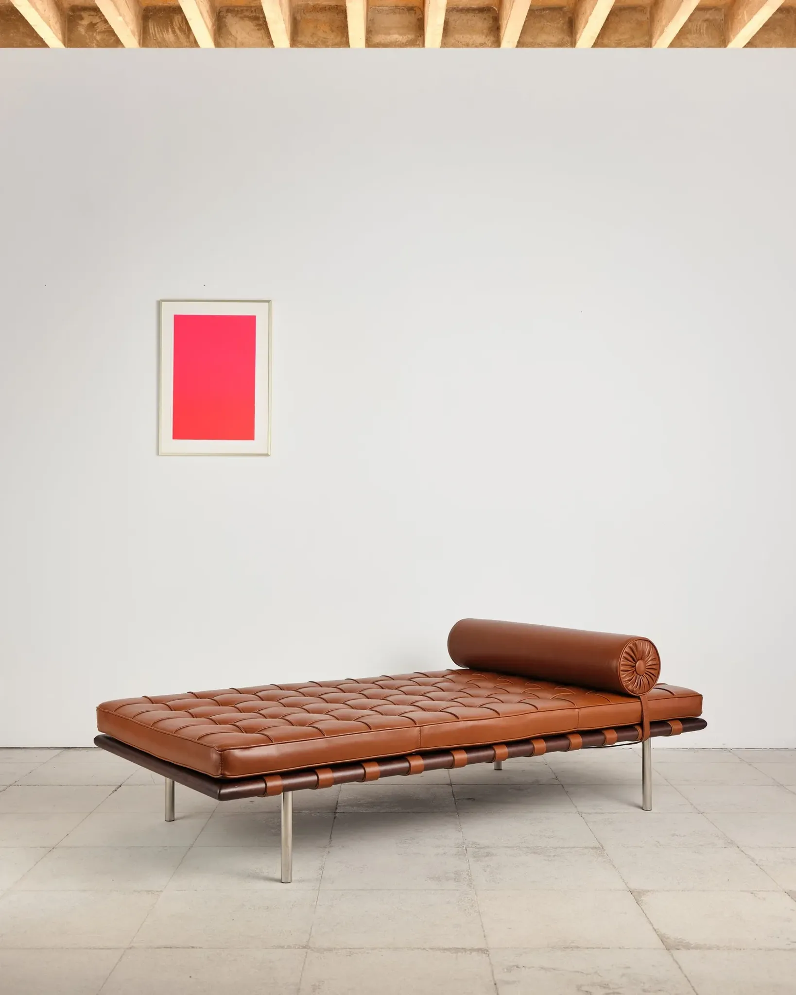Meridian Barcelona in leather by Mies van der Rohe, Knoll International