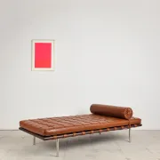 Meridian Barcelona in leather by Mies van der Rohe, Knoll International