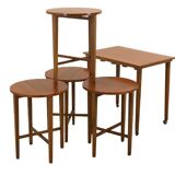 Nesting tables Poul Hundevad vintage mid century