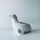 Sea lion flower pot