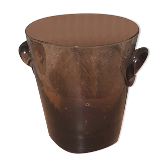 Ice bucket in bubble glass, amber