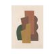 Collage on paper 30x40cm B2490 painting signed Eawy