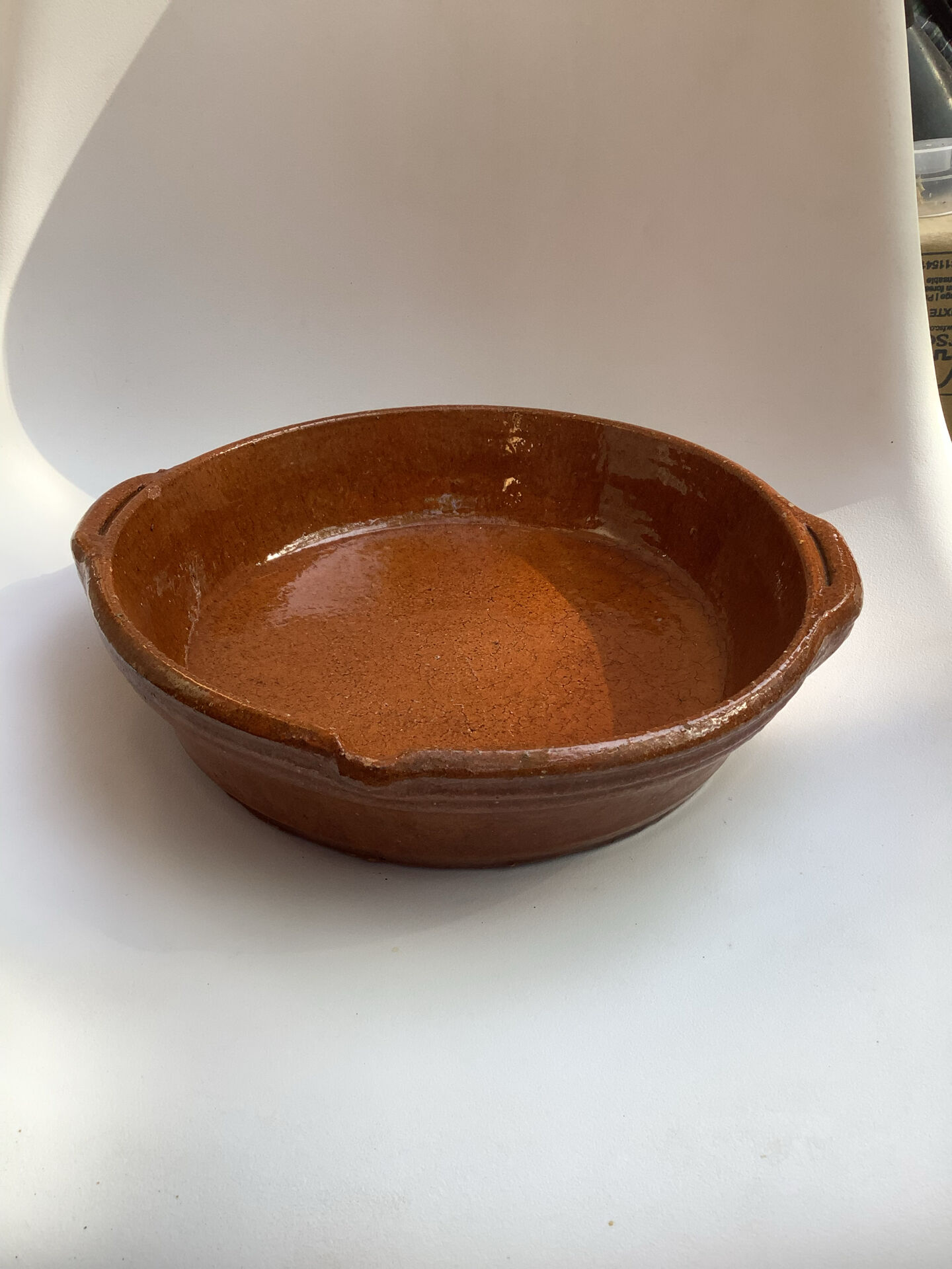 Old Italian Teglia (or Cassole) in terracotta – Rustic dish