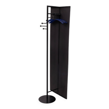 Memphis style perforated Metal standing coatrack 1980s Germany