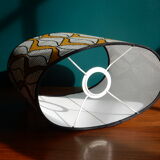 Oval lampshade vintage fabric Ikea 2006 design Linda Svensson