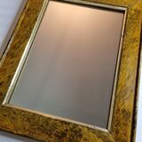 Old rectangular mirror, patinated, 1900, 55 cm