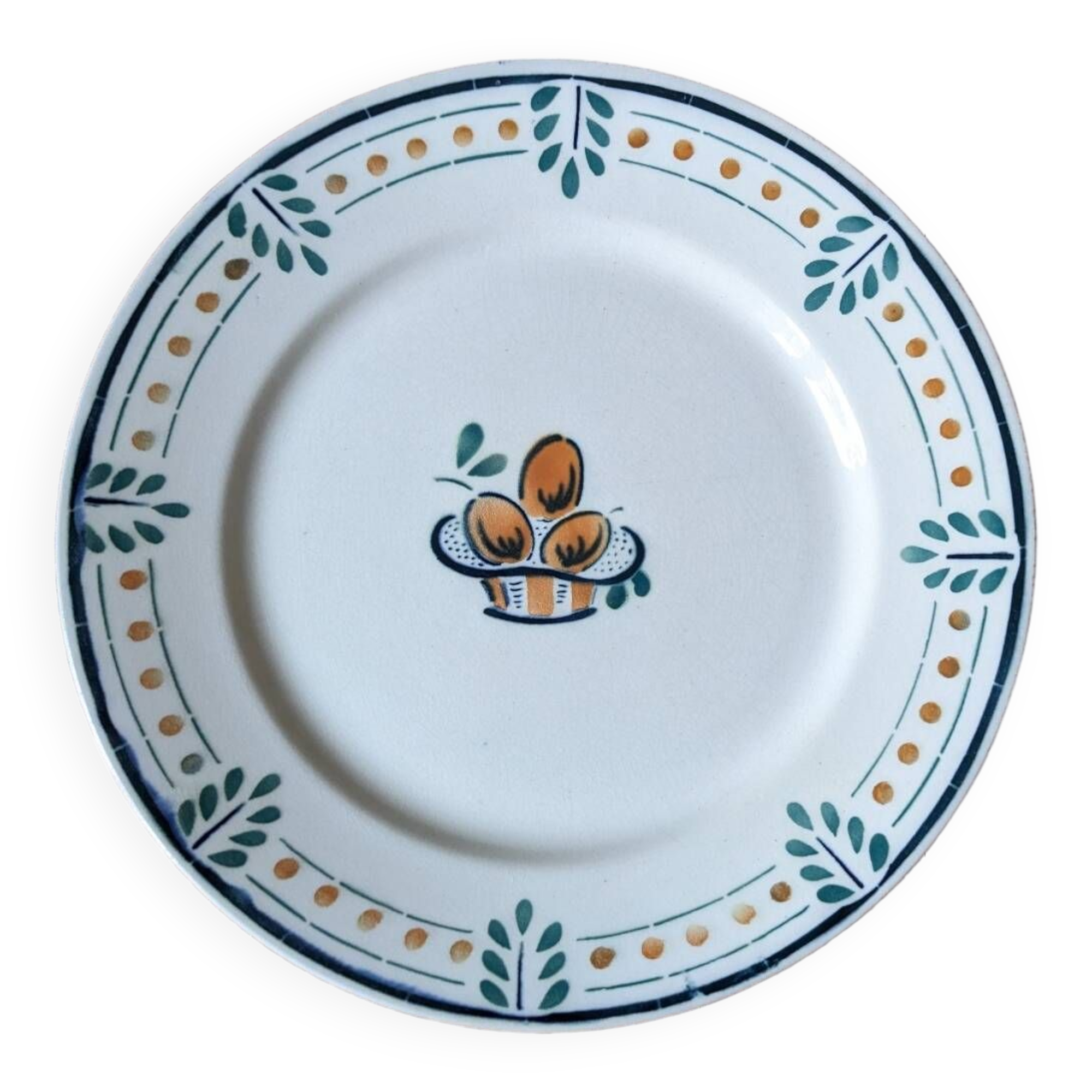 Lot of 12 Vosgien Badonviller flat plates