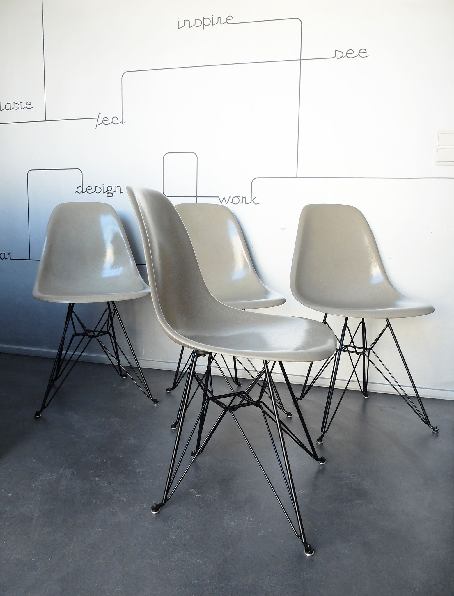 Chairs by Ray & Charles Eames for Herman Miller, 1950