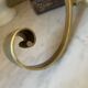 Coat rack, double hook in bronze from the 19th century.