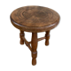 Tabouret de traite tripode style Charles Dudouyt
