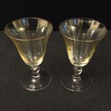 Set of 10 glasses of color