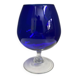 Empoli dark blue large glass shape vase 1960s