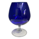 Empoli dark blue large glass shape vase 1960s