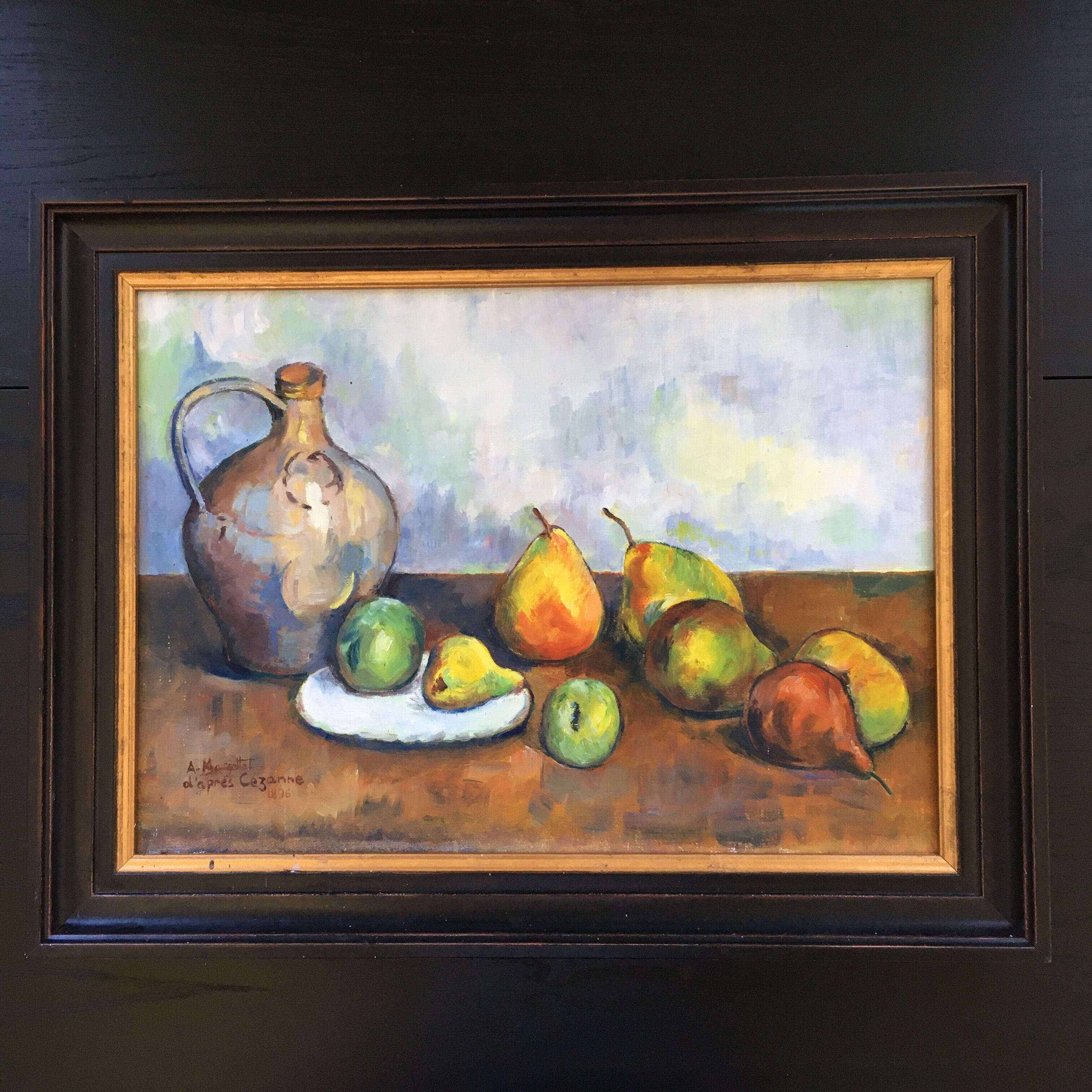 Fruit and jug painting