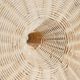 Small suspension, rattan luminaire in hat shape D:60cm
