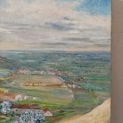 Spring landscape, Puy de Dôme, signed Maurice Bouillot, 1972