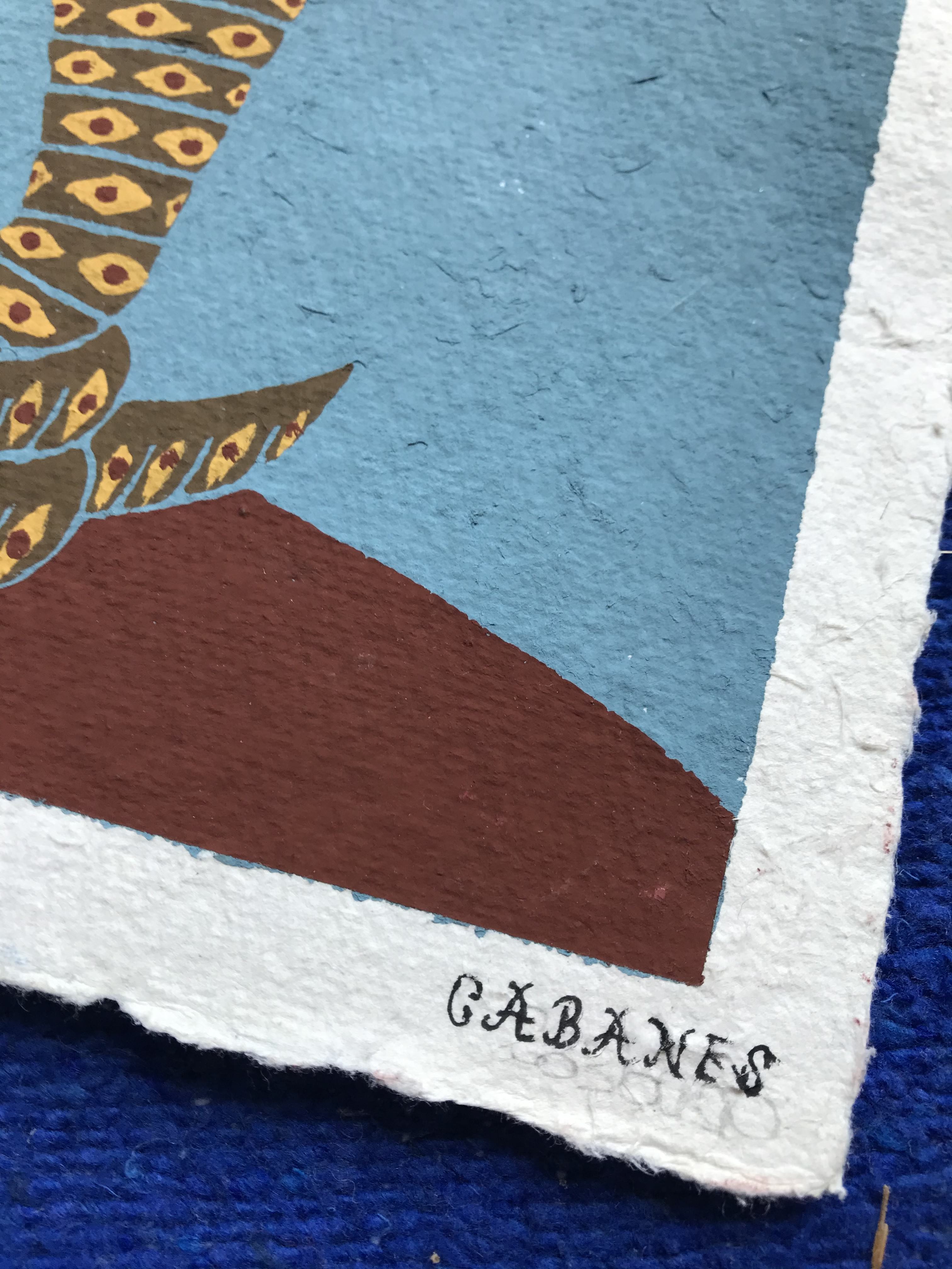 Painting Camille Cabanes - Snake - Eye