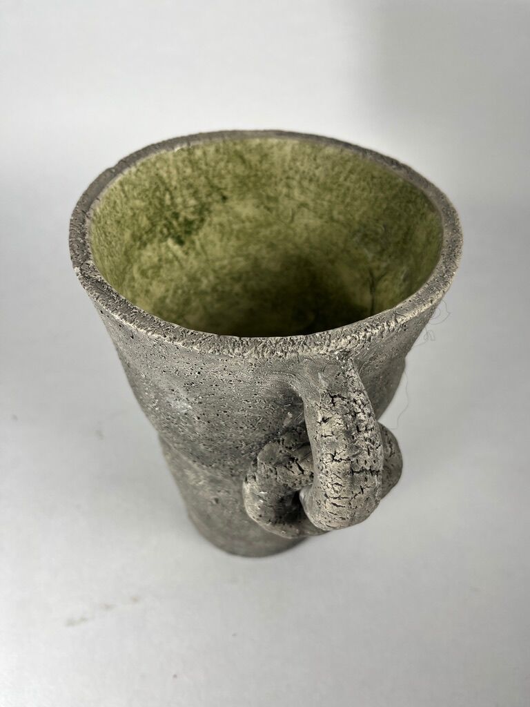 Vases prehistoric Neolithic ceramic 1960 vintage