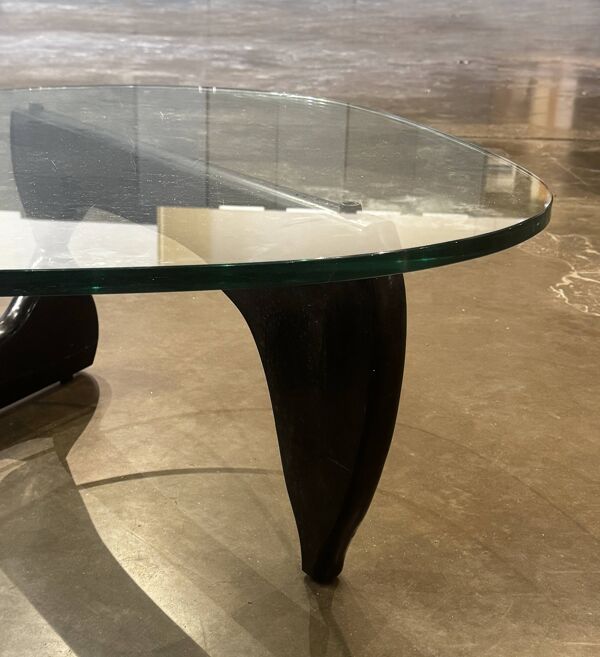 Table basse Noguchi - Édition Vintage Herman Miller - Verre 19mm