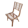 vintage antique rattan armchair