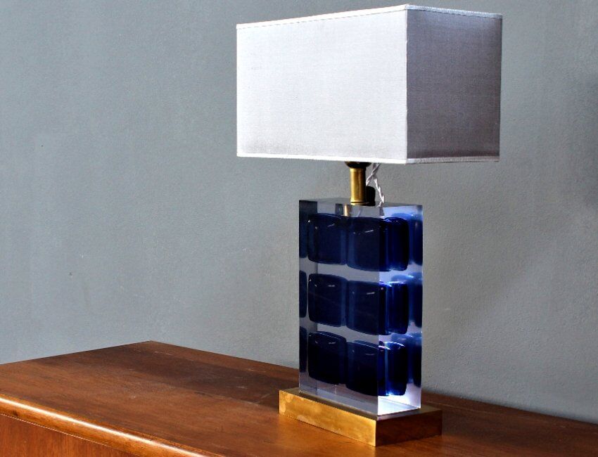 Office lamp in Plexiglas Italy 1980s
