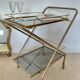 Desserte de bar pliante "Hollywood Regency"-Design Italien