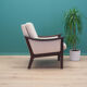 Fauteuil beige, années 1970, design danois, fabriqué au Danemark