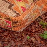 Moroccan wool pouf