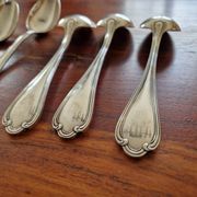 Ercuis - Série de 12 cuillères de table modèle Sully - en métal argenté