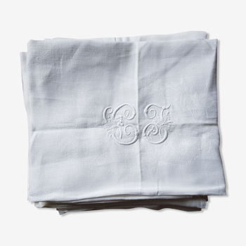 "C.J" encrypted napkins