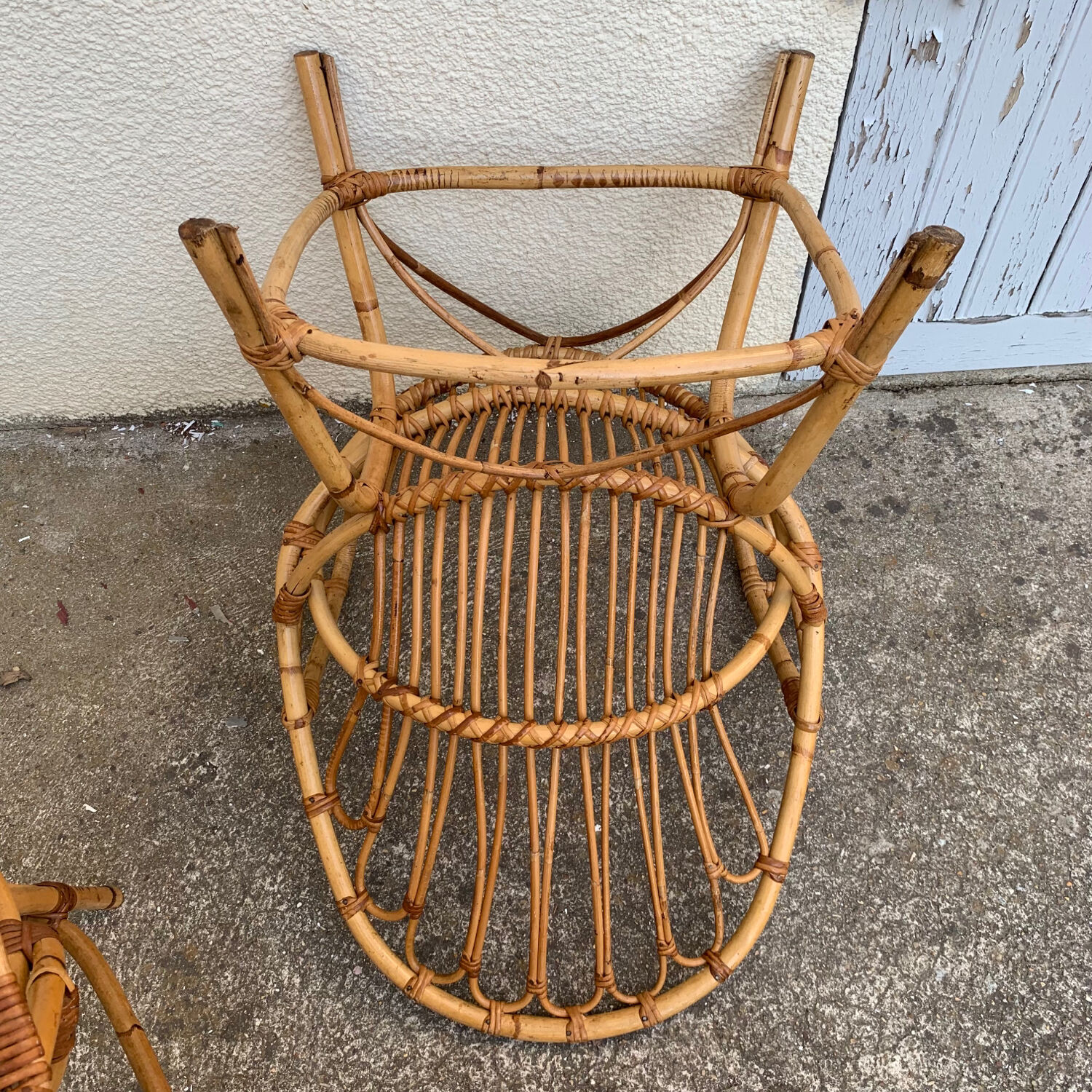 Pair of vintage shell armchairs 1950