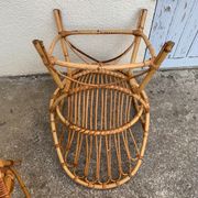 Pair of vintage shell armchairs 1950