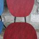5 vintage skai metal chairs 60 years