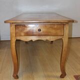 Louis XV style farmhouse table in cherry wood 19th century