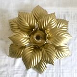 Wall lamp or ceiling lamp golden flower