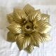 Wall lamp or ceiling lamp golden flower
