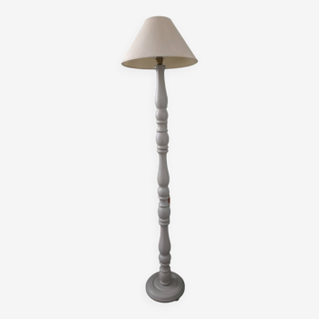 Wooden floor lamp