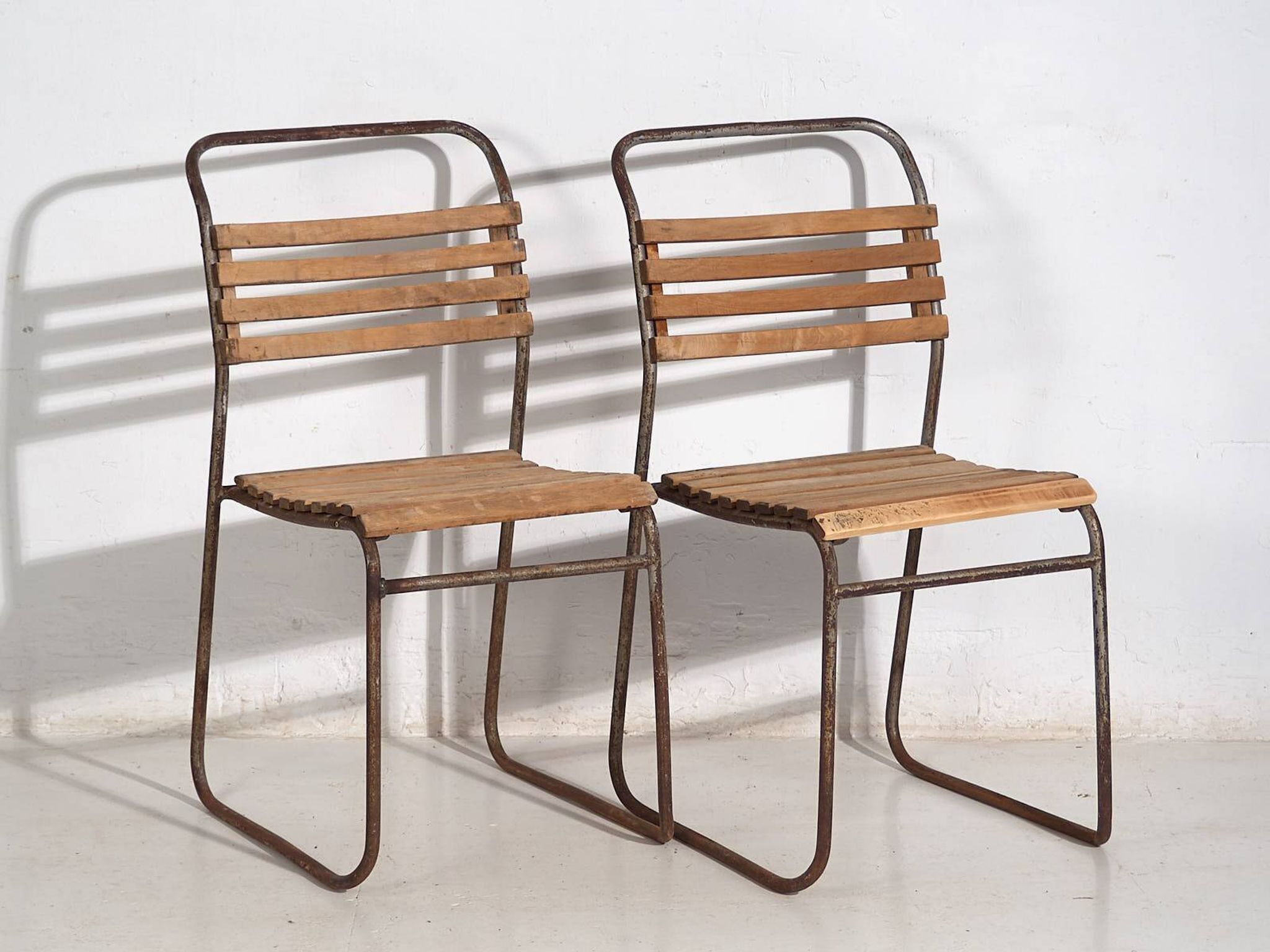 Antique garden chairs (circa 1920). Set of 4 pieces #2
