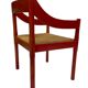 Fauteuil Carimate modèle 892 Vico Magistretti pour Cassina en rouge
