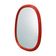 Mirror in a red frame, Danish design, 1970s, made in Denmark