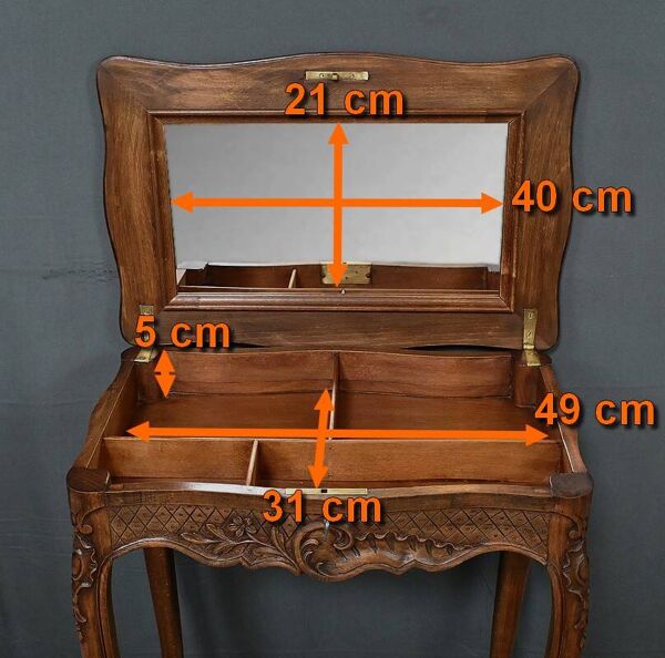 Travailleuse en Hêtre massif, style Louis XV – Début XXe