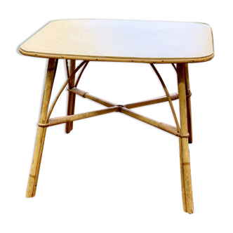 Rattan coffee table 1960s